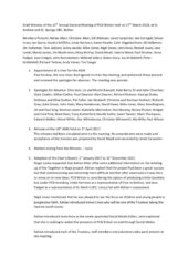 Draft minutes of the 2018 AGM