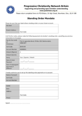 Standing Order mandate